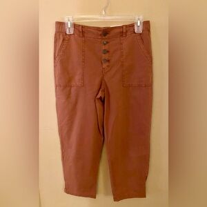 Sonoma Rust Button-Front Pants